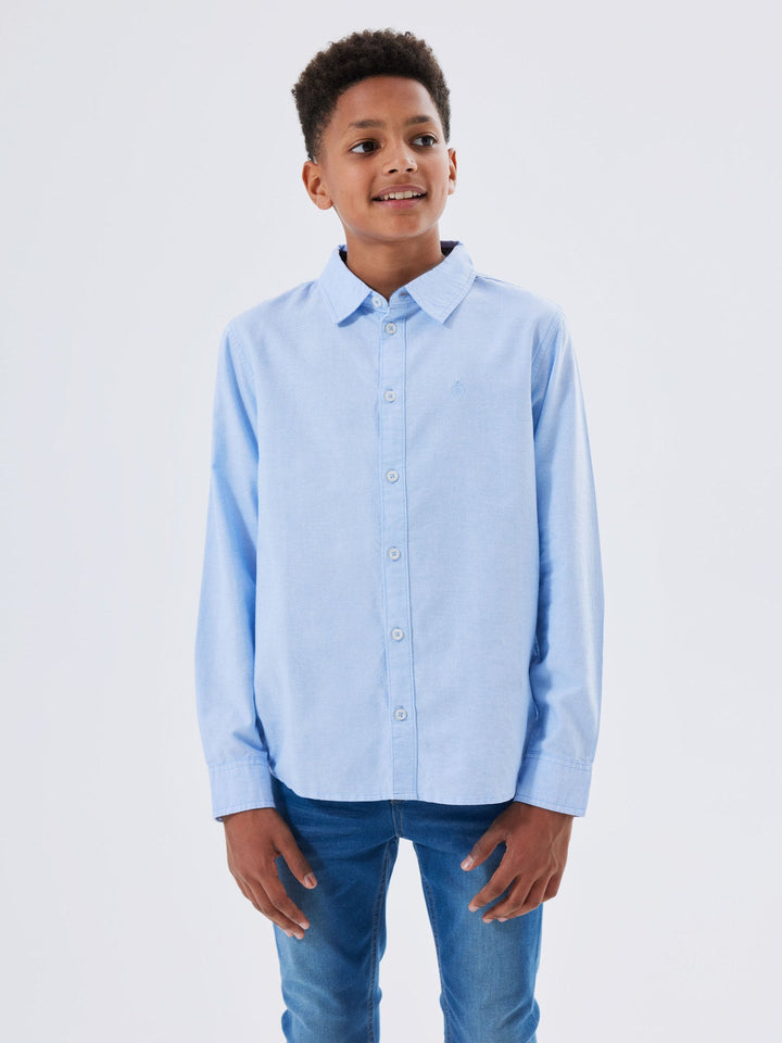 Name It Newsa skjorte i bomull – Campanula for barn - Brobrobrille