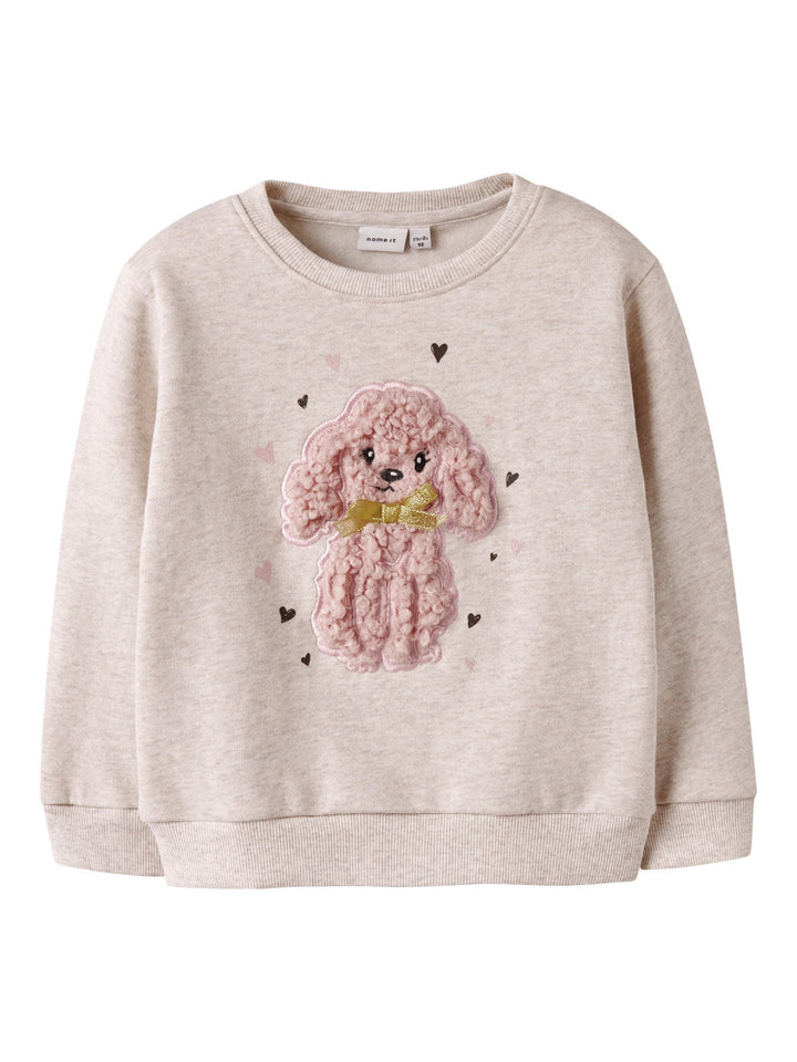 Name It Nuruby sweatgenser – Peyote Melange for barn - Brobrobrille