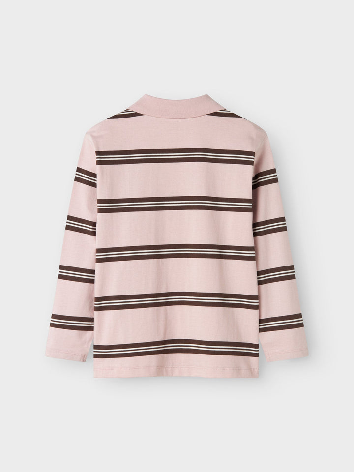 Name It Obioma Langermet Piqueskjorte – Burnished Lilac for barn - Brobrobrille