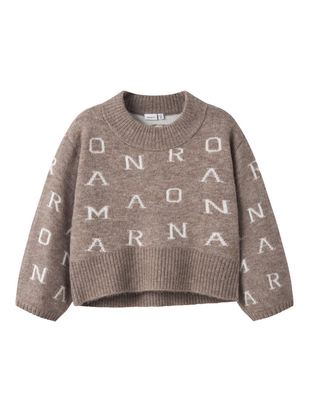 Name It Oflelia Oversize Strikkegenser – Stucco for barn - Brobrobrille