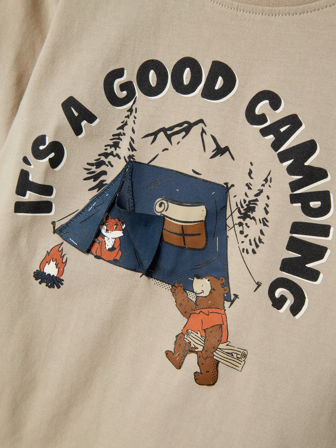 Name It Olen Langermet T - skjorte – Island Fossil for barn - Brobrobrille