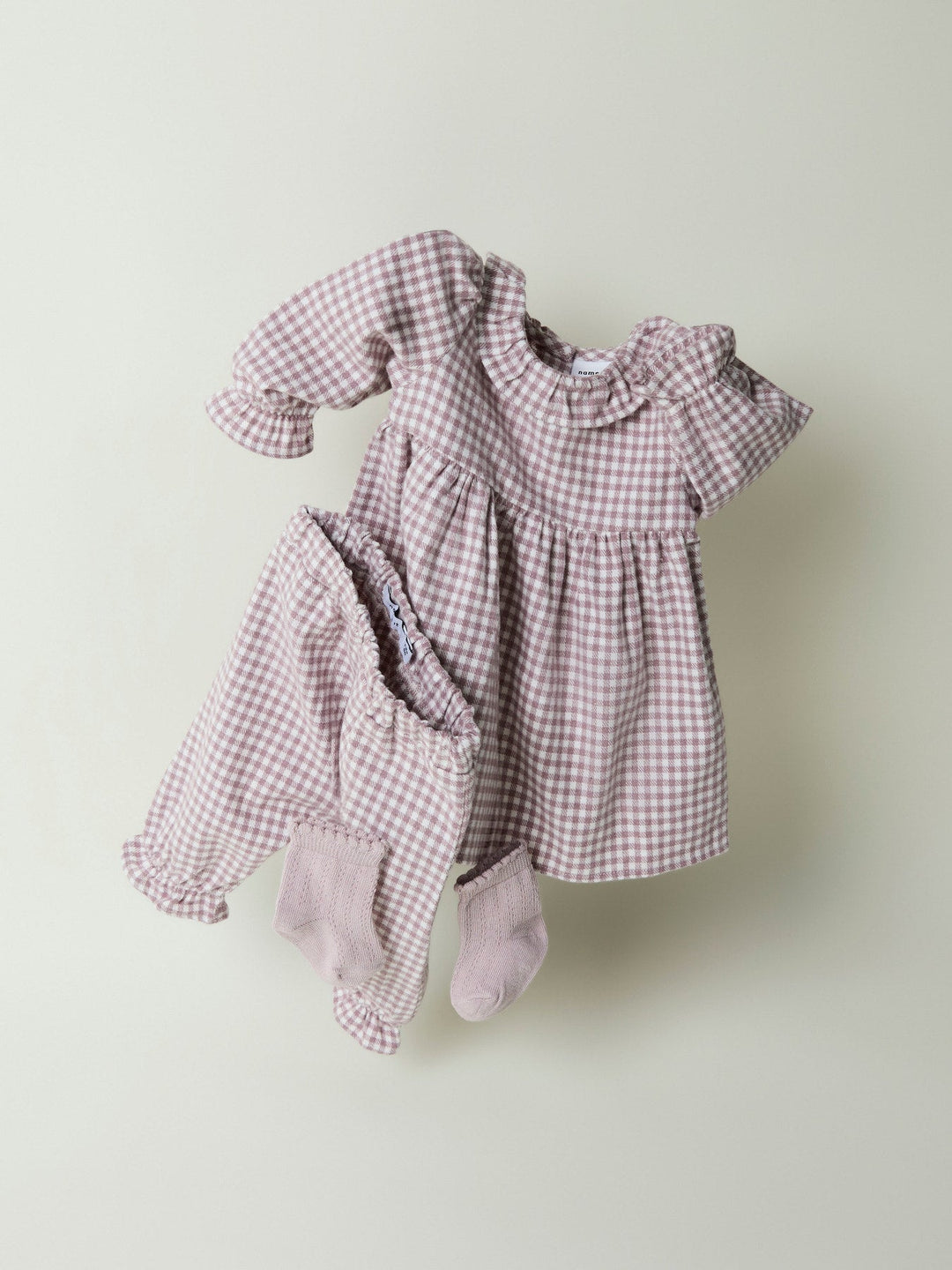 Name It Oninka Bukse – Toadstool Cloud Dancer for barn - Brobrobrille