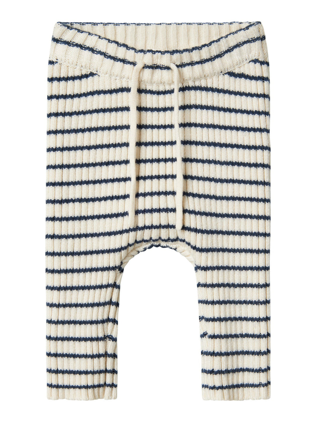 Name It Ostripe Knit Bukse – Insignia Blue Cloud Dancer for barn - Brobrobrille