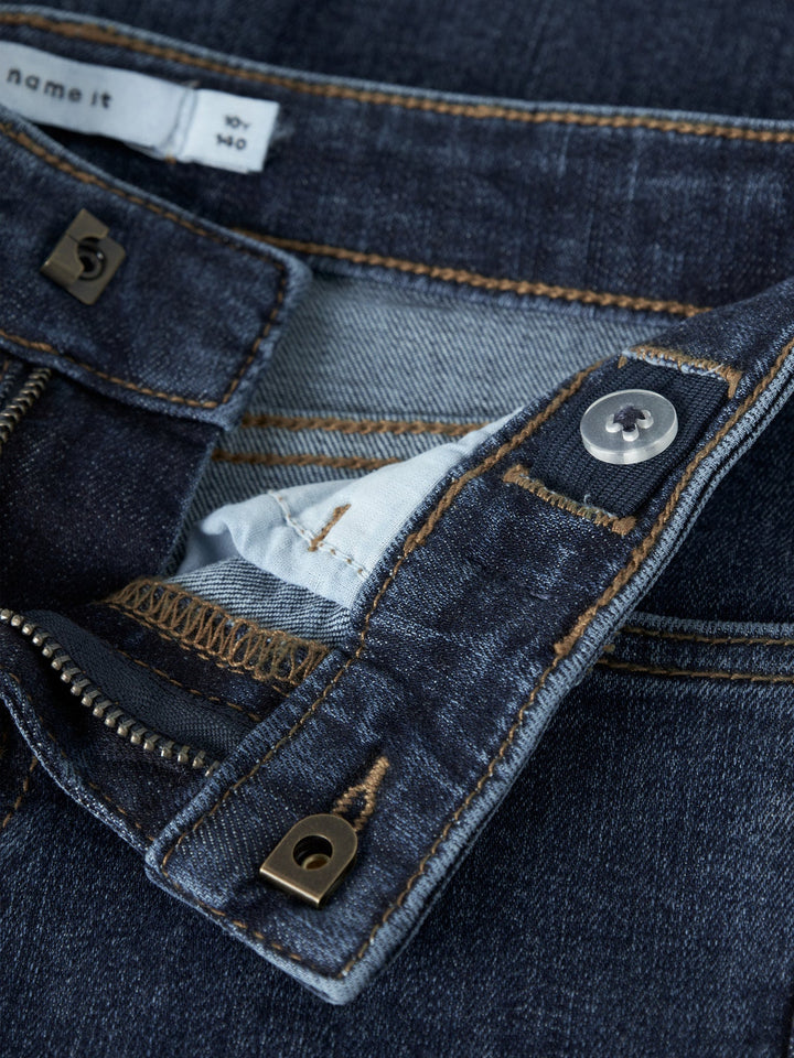 Name It Polly Bootcut Jeans - Dark Blue Denim for barn - Brobrobrille