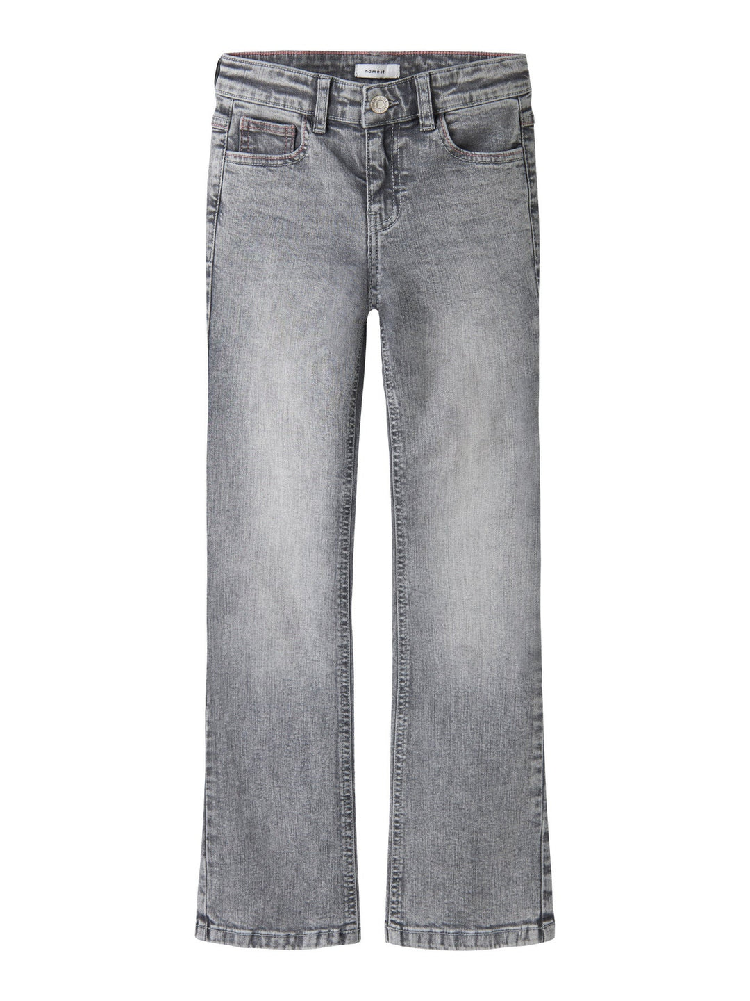 Name It Polly Skinny Bootcut Jeans - Medium Grey Denim for barn - Brobrobrille