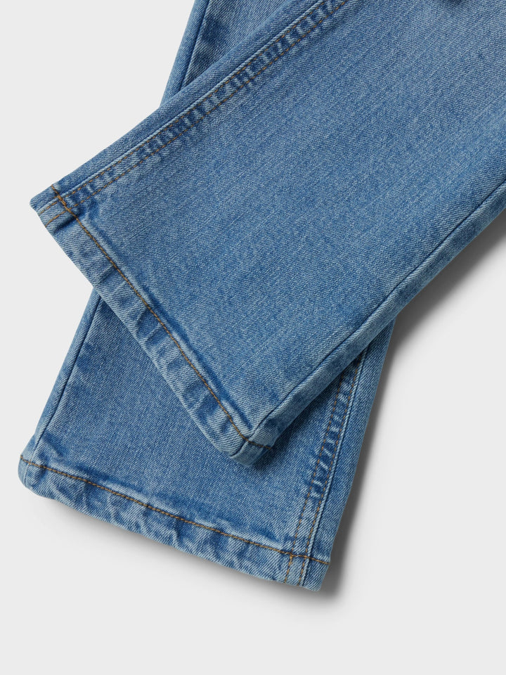Name It Polly skinny bootcut jeans til jente – Medium Blue Denim for barn - Brobrobrille