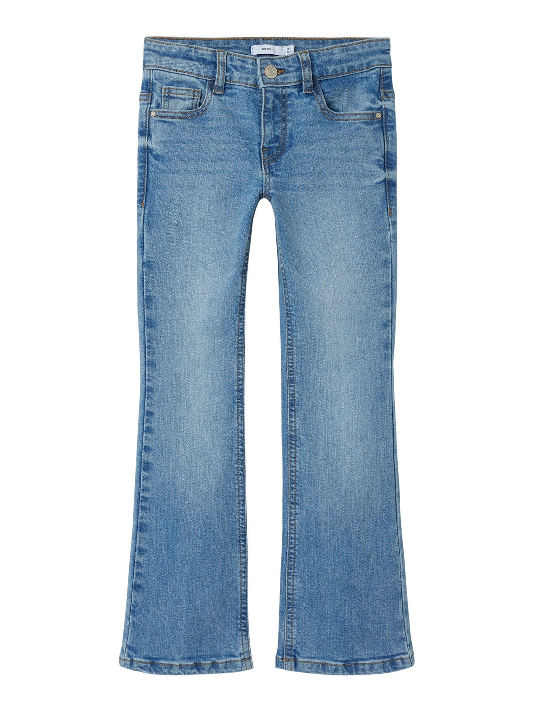 Name It Polly skinny bootcut jeans til jente – Medium Blue Denim for barn - Brobrobrille