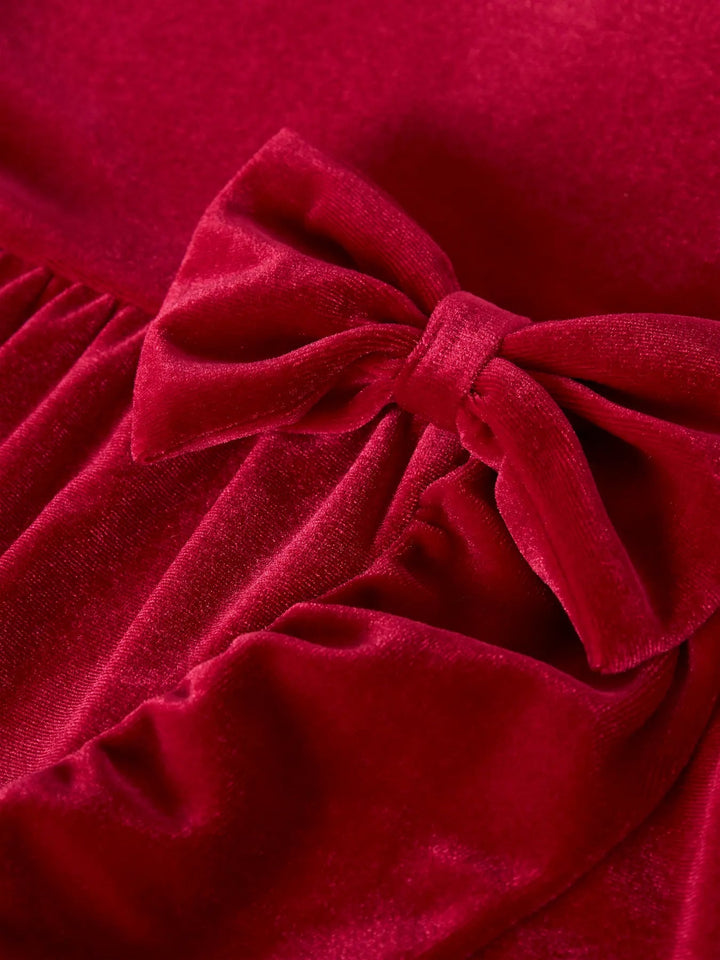 Name It Revelo Velourkjole – Jester Red for barn - Brobrobrille
