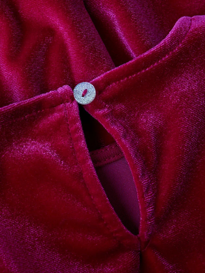 Name It Rinne Velourkjole for jente – Jester Red for barn - Brobrobrille