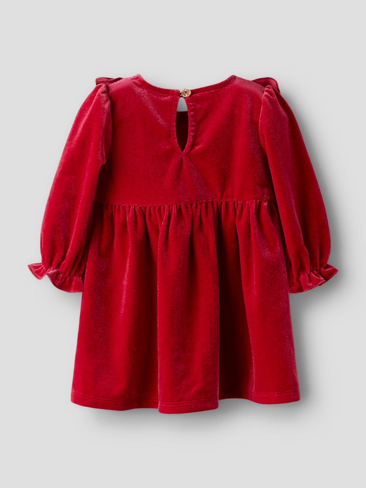 Name It Rinne Velourkjole – Jester Red for barn - Brobrobrille