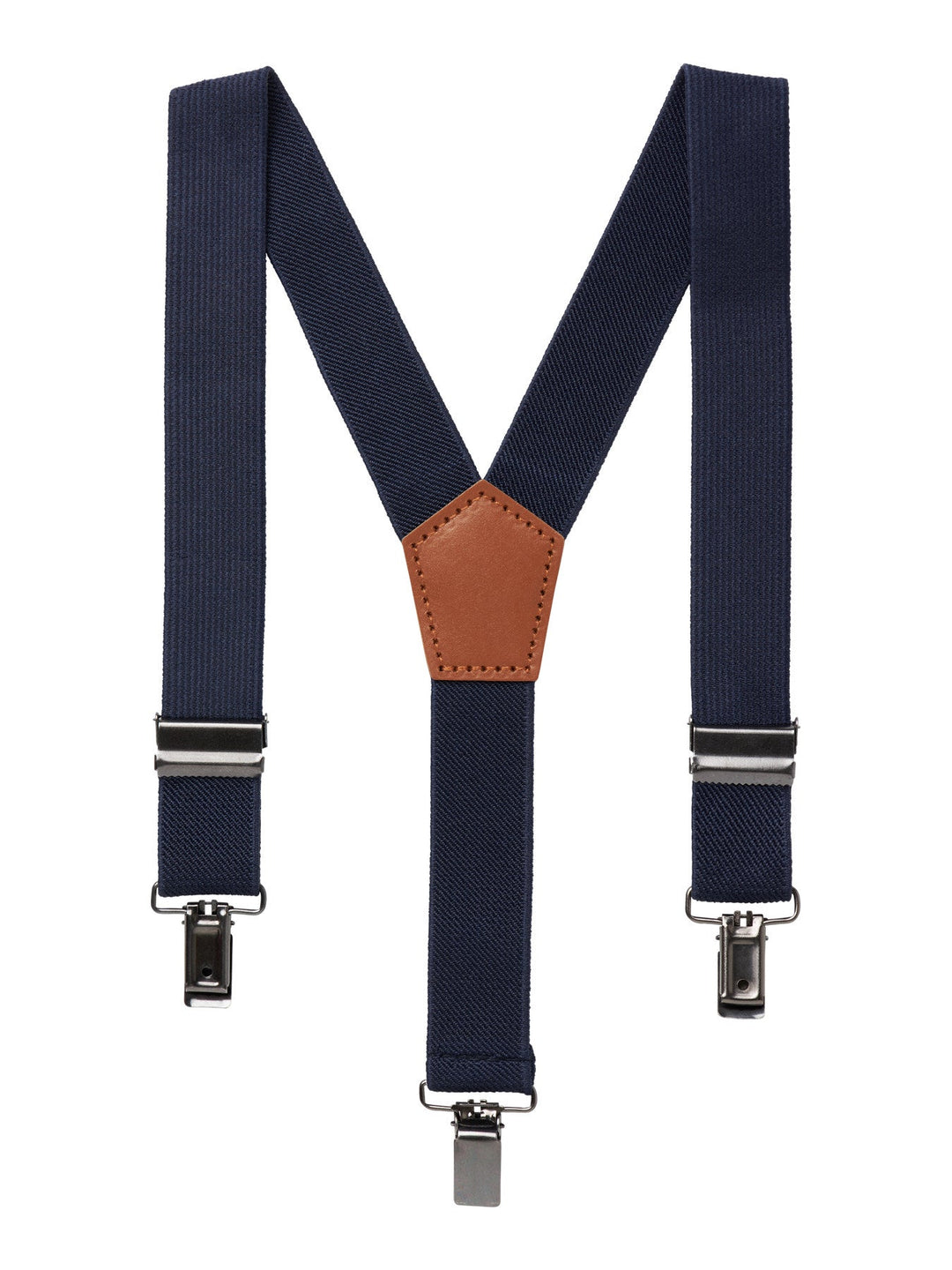 Name It Rizo bukseseler med skinndetaljer – Navy Blazer Solid for barn - Brobrobrille