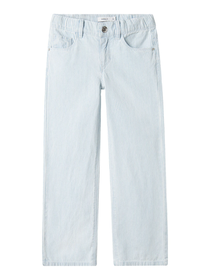 Name It Rose wide jeans til jente – Light Blue Denim for barn - Brobrobrille