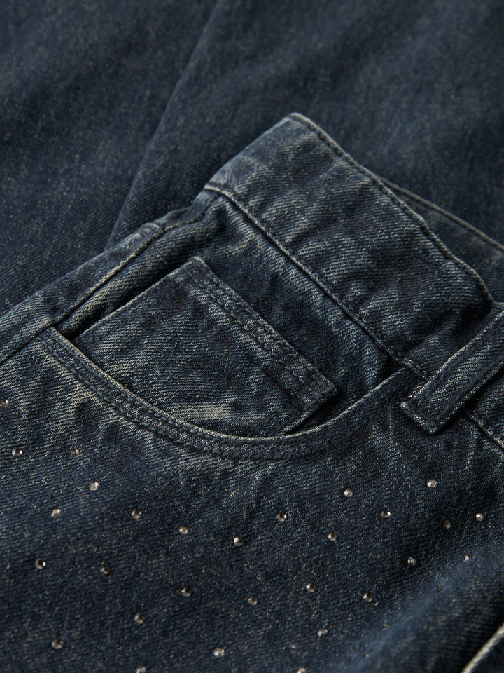 Name It Rose Wide Rhine Jeans – Dark Midnight Denim for barn - Brobrobrille