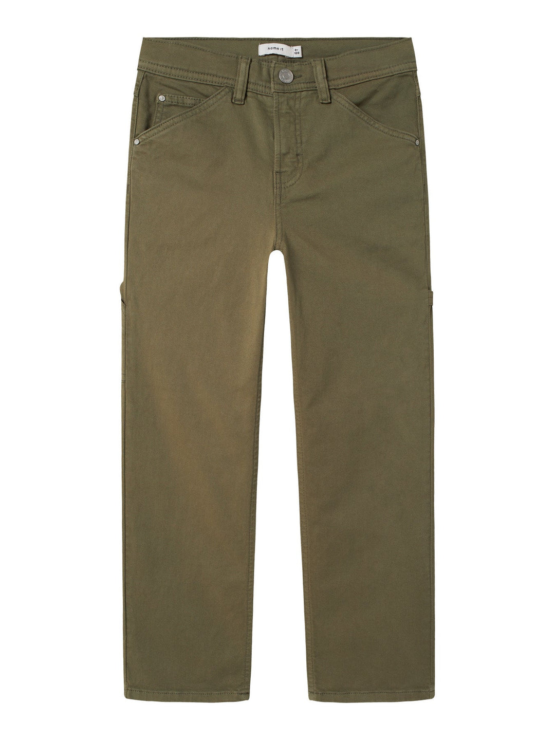 Name It Ryan straight twill bukse – Deep Lichen Green for barn - Brobrobrille
