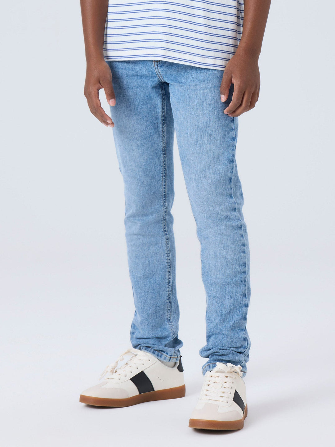 Name It Silas Slim Jeans - Medium Blue Denim for barn - Brobrobrille