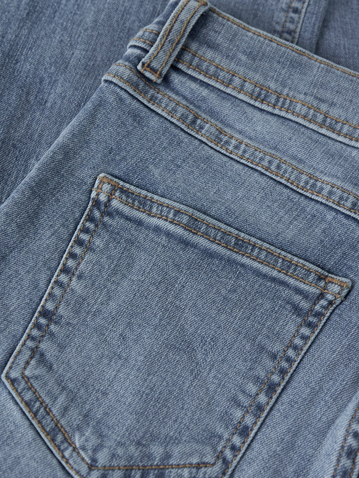 Name It Silas Slim Jeans - Medium Blue Denim for barn - Brobrobrille