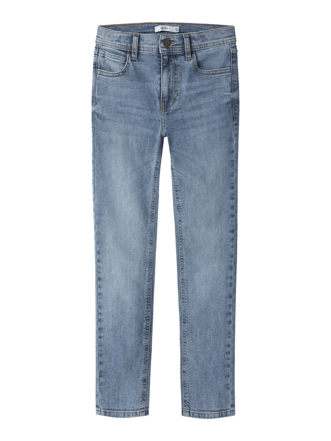 Name It Silas Slim Jeans - Medium Blue Denim for barn - Brobrobrille