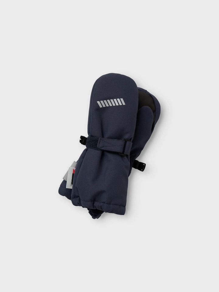 Name It Snow10 vanntette votter for baby - Dark Sapphire for barn - Brobrobrille