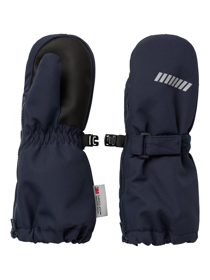 Name It Snow10 vanntette votter for baby - Dark Sapphire for barn - Brobrobrille