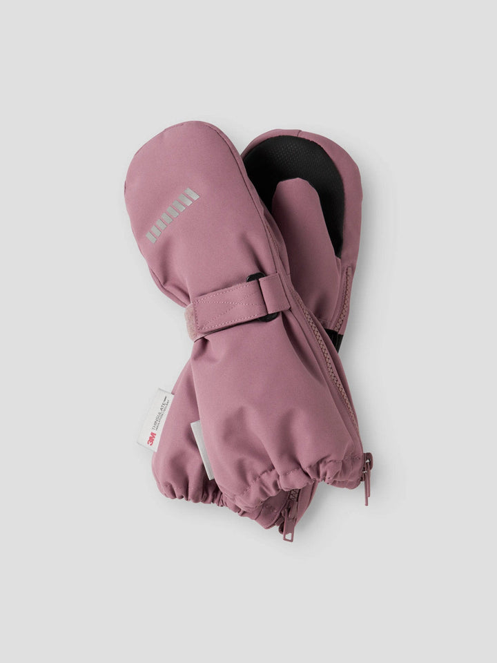 Name It Snow10 vanntette votter for baby - Wistful Mauve for barn - Brobrobrille