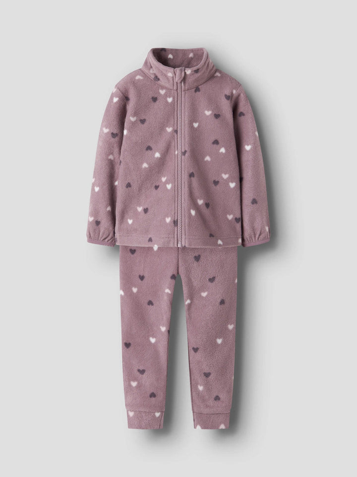 Name It Spektra Fleece Sett - Toadstool Hearts for barn - Brobrobrille