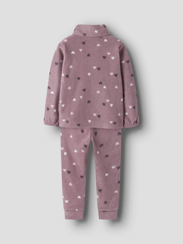 Name It Spektra Fleece Sett - Toadstool Hearts for barn - Brobrobrille