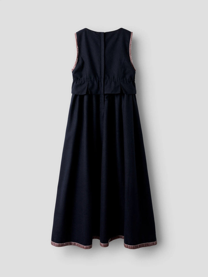 Name It Tena Spencer Kjole XXVI til jente - Dark Sapphire / Twilight Mauve for barn - Brobrobrille