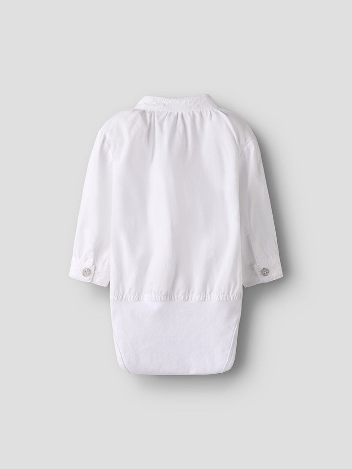 Name It Terina Body Skjorte XXVI - Bright White for barn - Brobrobrille