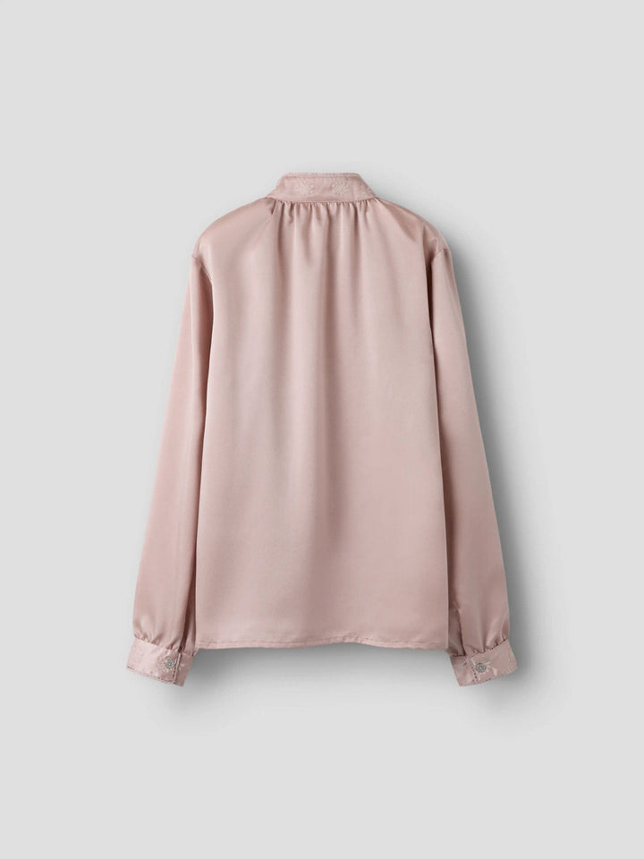 Name It Tetrine Skjorte XXVI til jente - Shadow Gray for barn - Brobrobrille