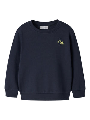 Name It Vallen Genser - Navy Blazer Excavator for barn - Brobrobrille