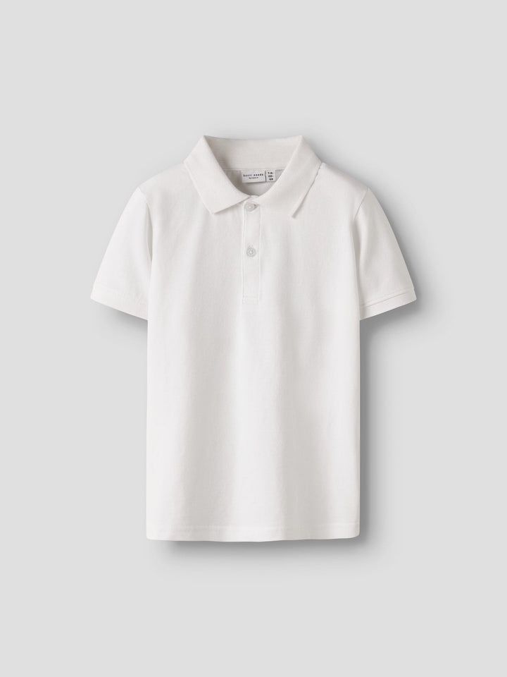 Name It Valukas Polo T - skjorte - Bright White for barn - Brobrobrille