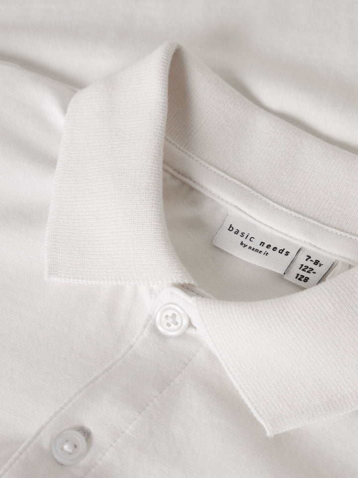Name It Valukas Polo T - skjorte - Bright White for barn - Brobrobrille