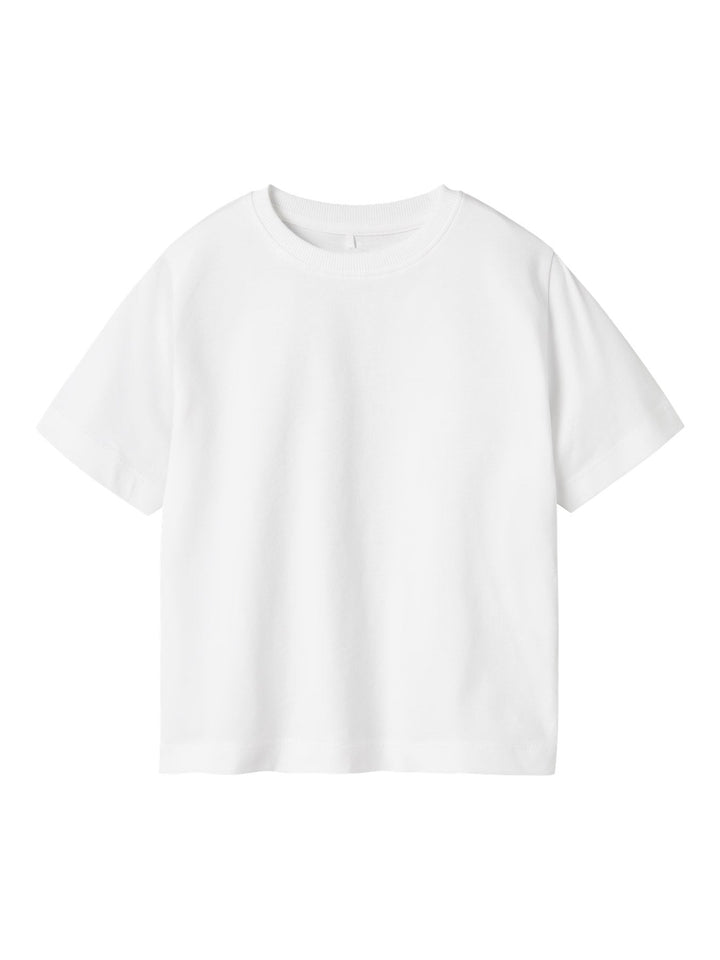 Name It Vobbo t - skjorte i bomull – Bright White for barn - Brobrobrille