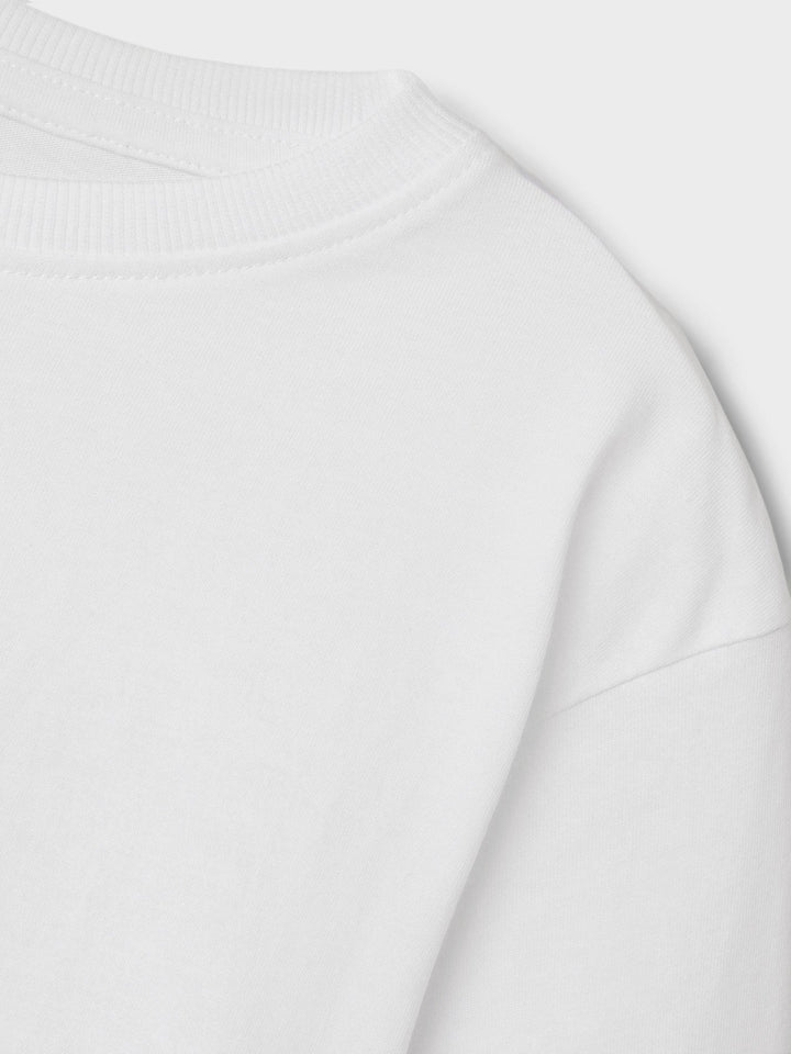 Name It Vobbo t - skjorte i jersey – Bright White for barn - Brobrobrille