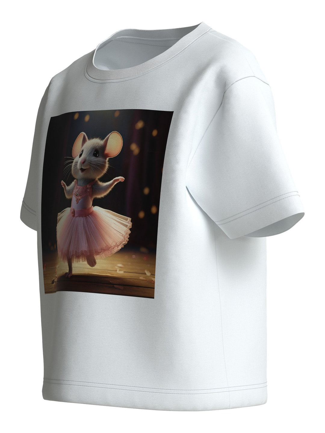 Name It Votea T - skjorte - Bright White Ballerina Mouse for barn - Brobrobrille