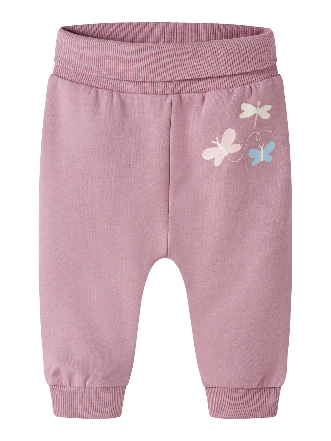 Name It Vrillie Sweatbukse - Lilas Butterflies for barn - Brobrobrille