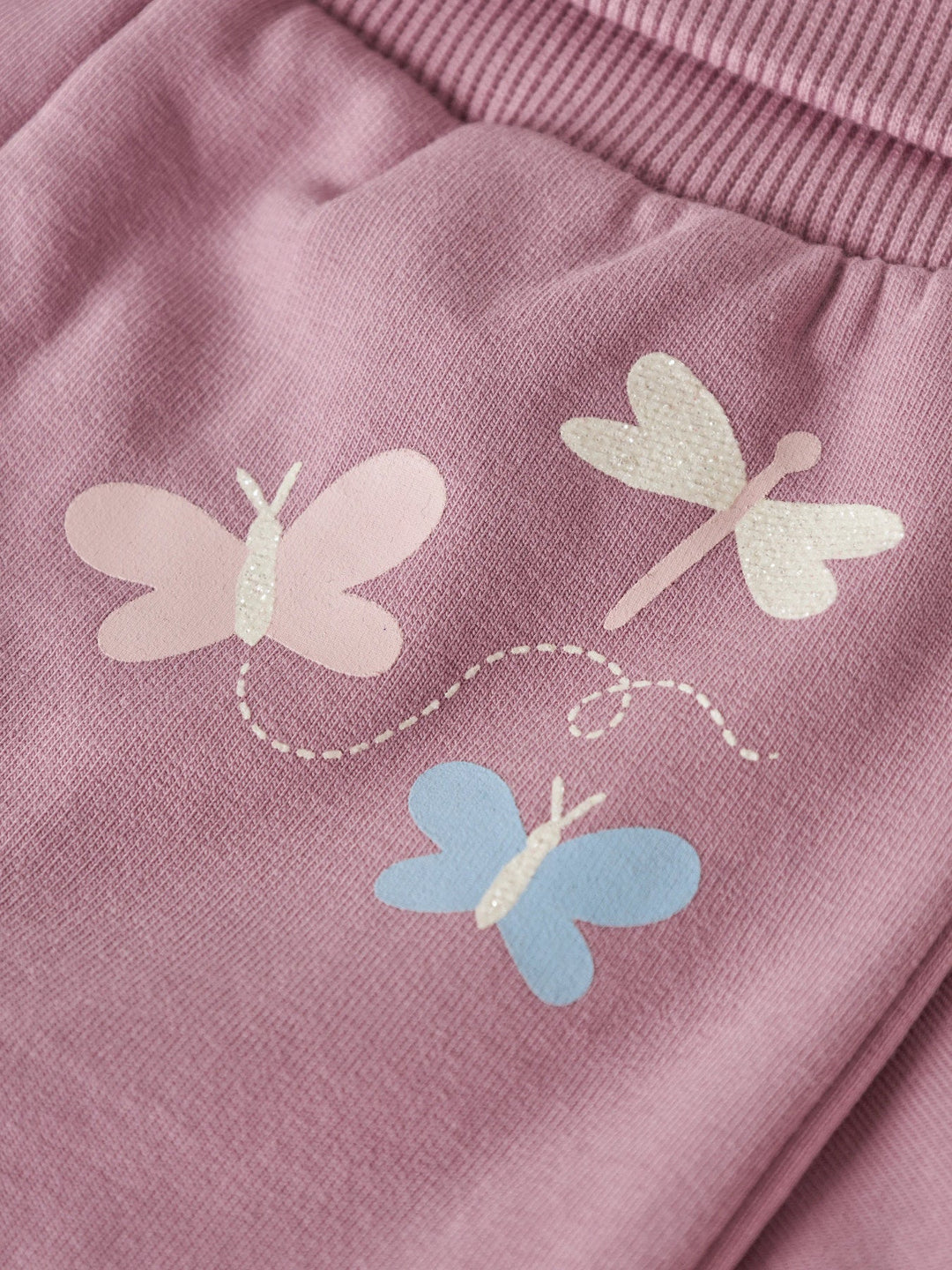 Name It Vrillie Sweatbukse - Lilas Butterflies for barn - Brobrobrille