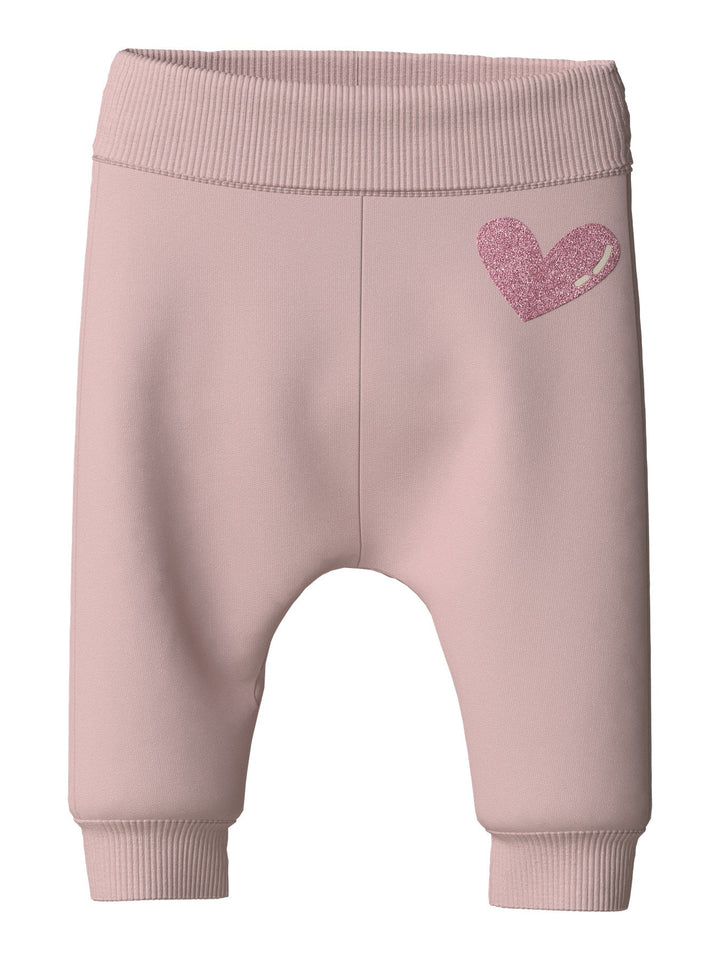 Name It Vrillie Sweatbukse - Lotus Heart for barn - Brobrobrille