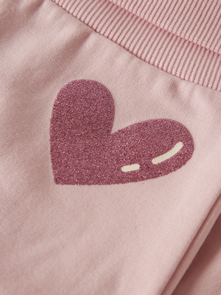 Name It Vrillie Sweatbukse - Lotus Heart for barn - Brobrobrille