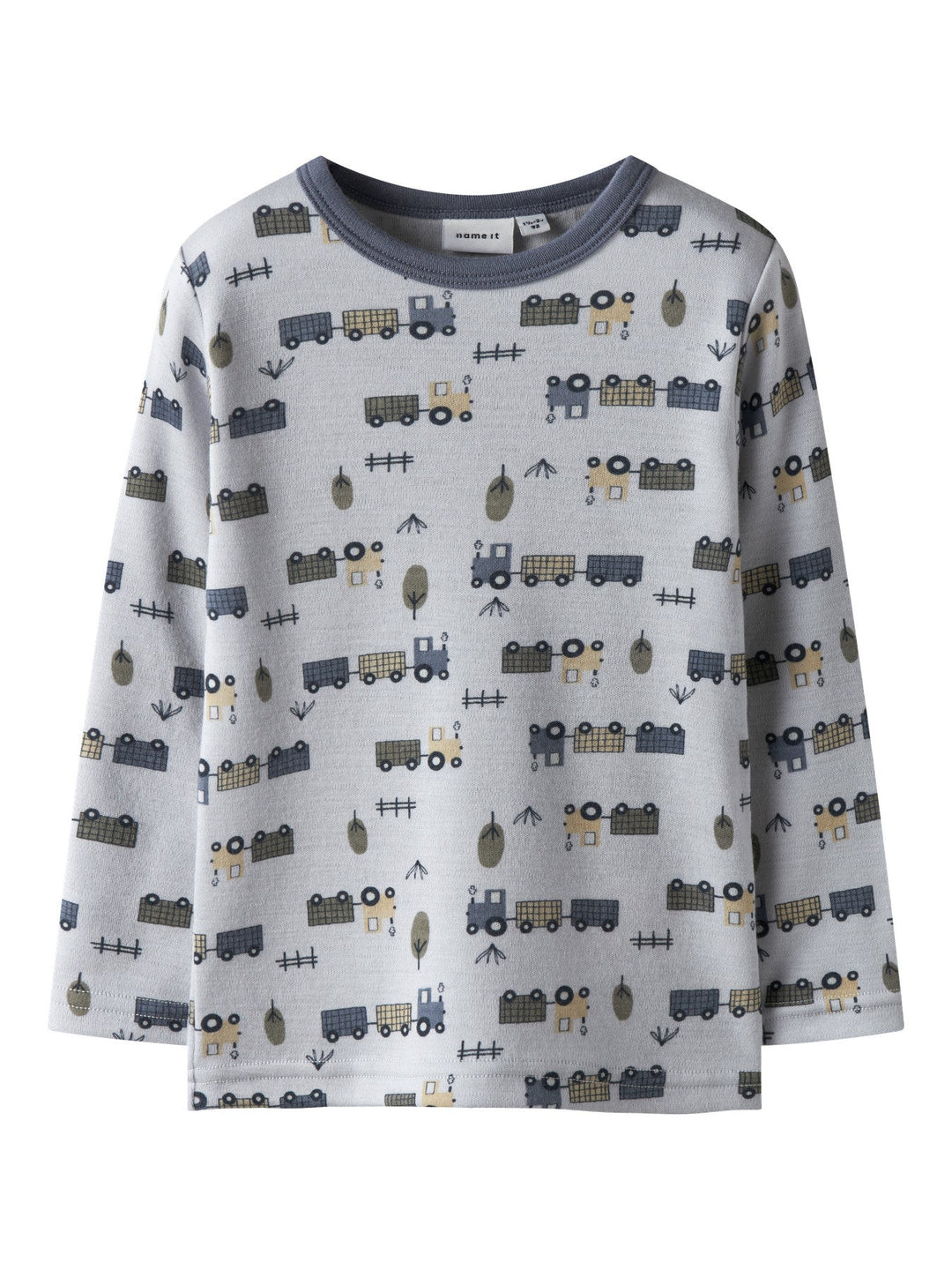 Name It Willit Ulltskjorte med lange ermer – Micro Chip Tractor for barn - Brobrobrille