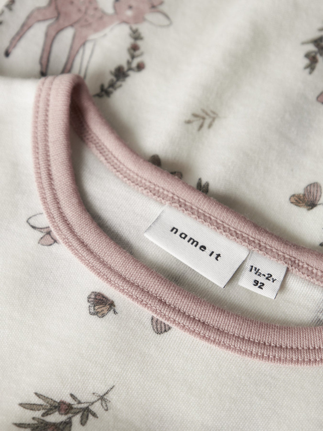 Name It Willitus Ull T - skjorte med lange ermer – Snow White Deer for barn - Brobrobrille