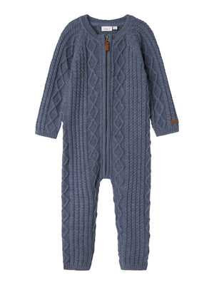 Name It Wrilla Ull Jumpsuit – Folkstone Gray for barn - Brobrobrille