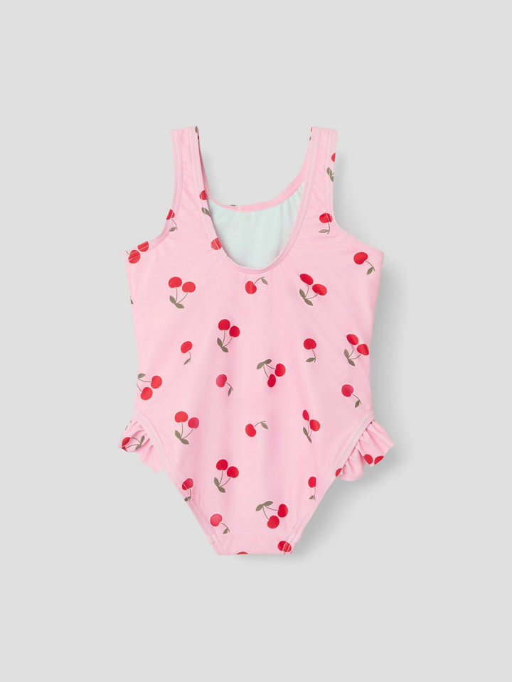 Name It Zanne badedrakt med volanger – Pink Frosting for barn - Brobrobrille