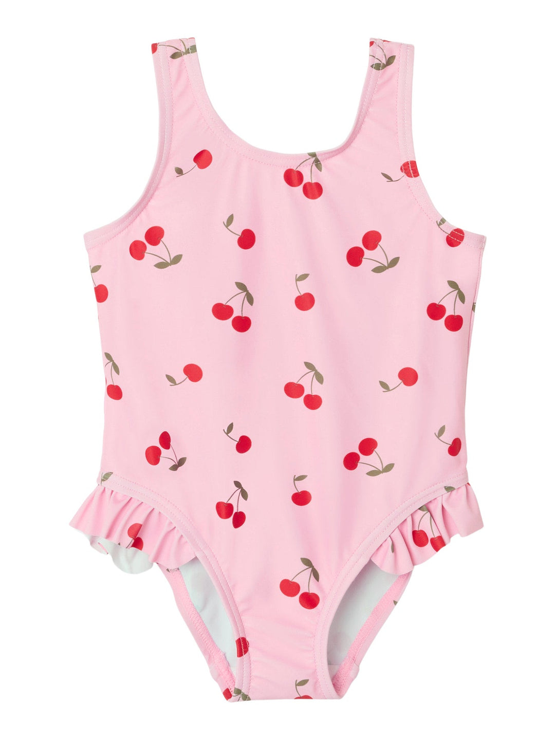 Name It Zanne badedrakt med volanger – Pink Frosting for barn - Brobrobrille