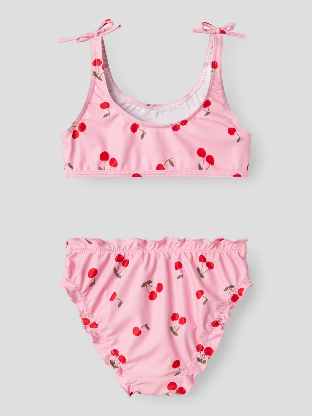 Name It Zanne bikini med sløyfedetalj – Pink Frosting for barn - Brobrobrille