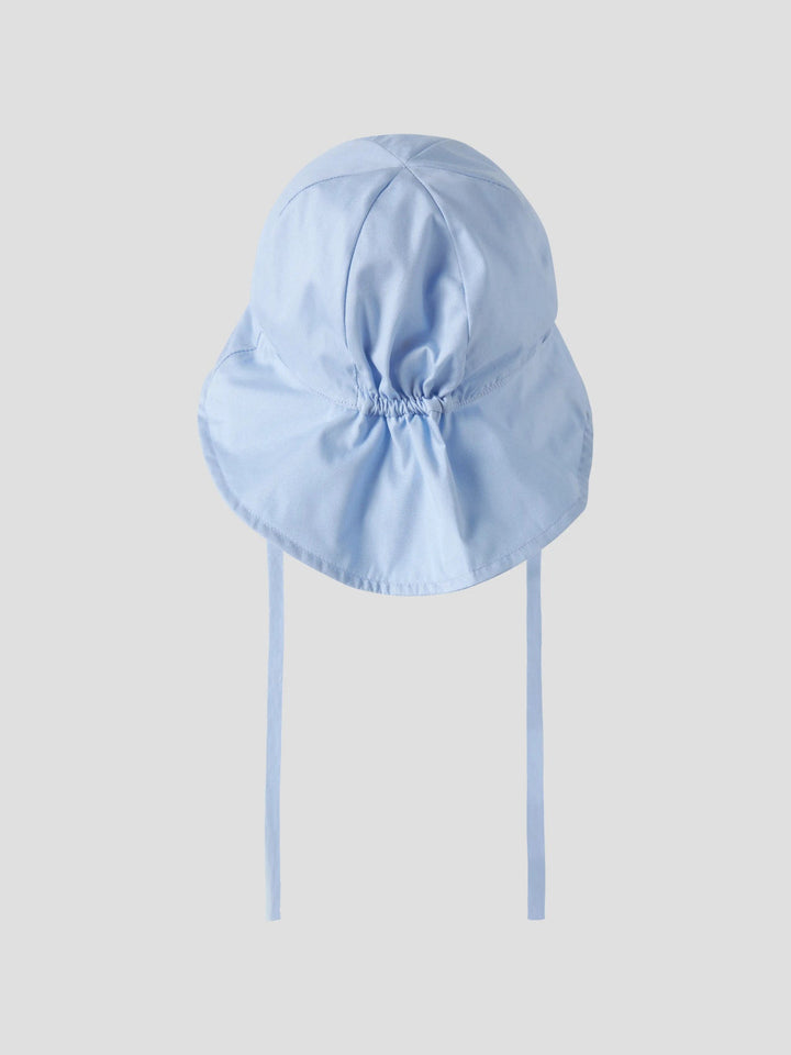 Name It Zilu UV Solhatt med Nakkebeskyttelse - Blue Fog for barn - Brobrobrille