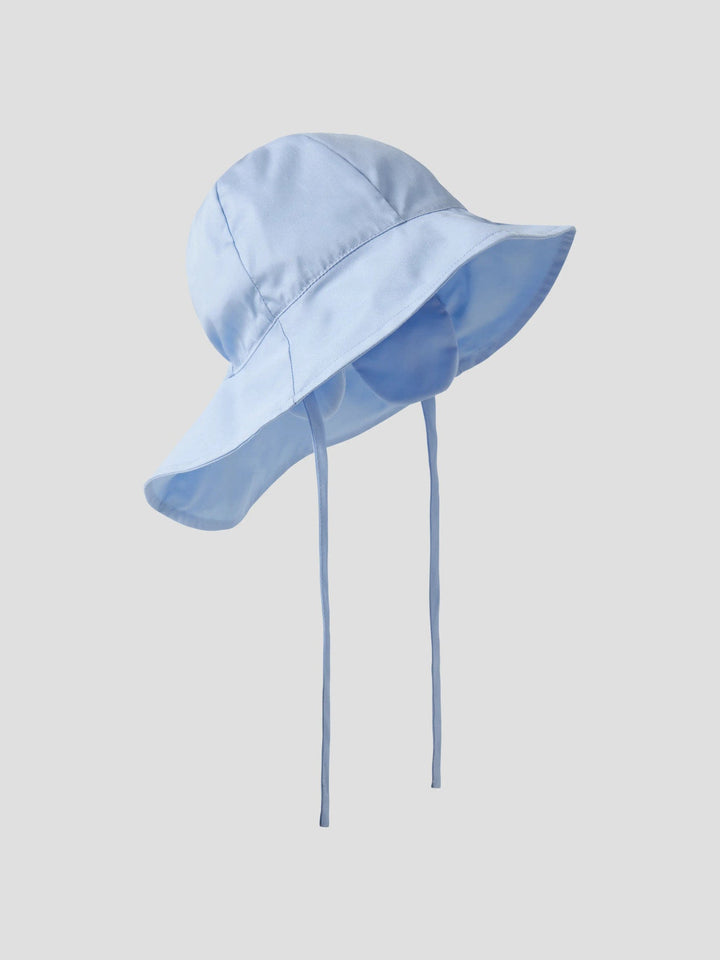 Name It Zilu UV Solhatt med Nakkebeskyttelse - Blue Fog for barn - Brobrobrille