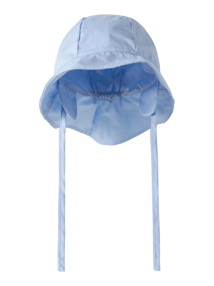 Name It Zilu UV Solhatt med Nakkebeskyttelse - Blue Fog for barn - Brobrobrille