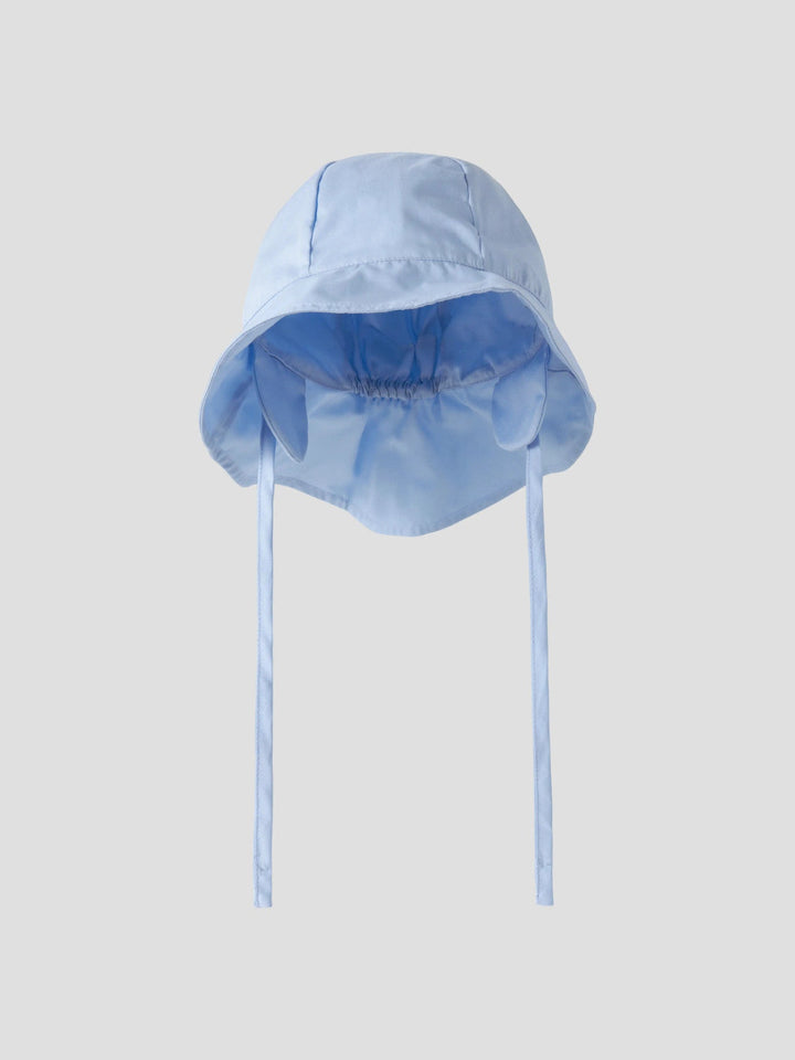 Name It Zilu UV Solhatt med Nakkebeskyttelse - Blue Fog for barn - Brobrobrille