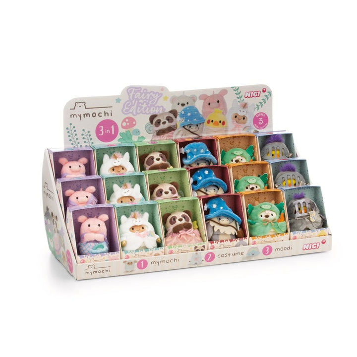 NICI MyMochi Plysj 8 cm – Esel Earl med Magisk Drikk/Trollmann klær for barn - Brobrobrille